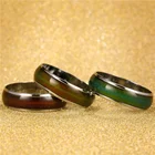 Кольцо меняющее цвет от температуры эмоциональное настроение для пары металлическое мужское кольцо меняющее цвет женское романтическое кольцо из нержавеющей стали для пары