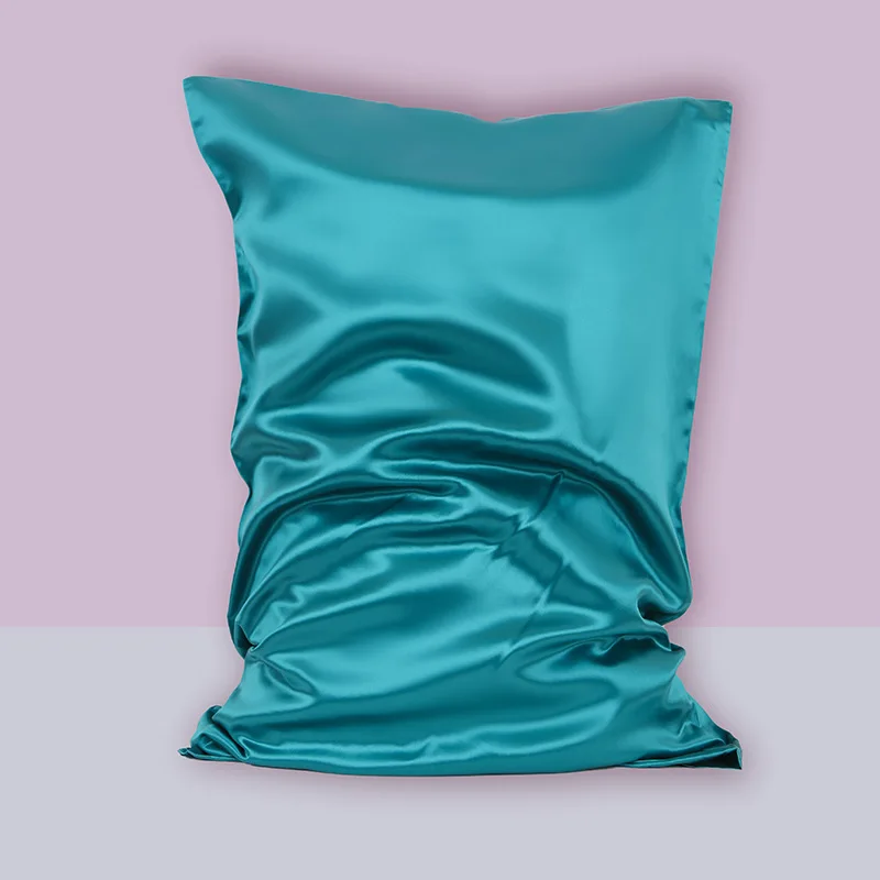 Funda de almohada de seda de morera, funda de almohada de sat&eacute;n brillante, 48x74 Cm, 100%-3