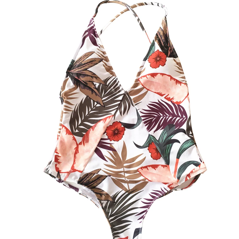 Женский купальник с глубоким v образным вырезом бандажный монокини открытой