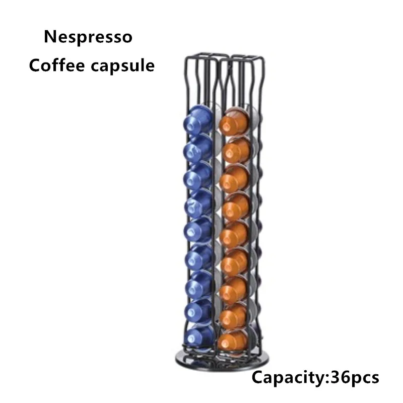 Кофейная капсула Nespresso стойка-башня стойка для кофейных капсул диспенсер подходит капсула Nespresso для хранения держатель фильтра для кофе