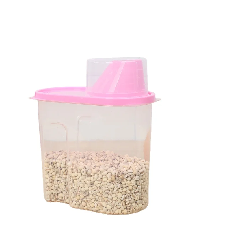 Multigrain Storage Tank With Lid Large Covered Sealed Dry Cargo Grain Storage Box High Transparent Kitchen Tool Container h3