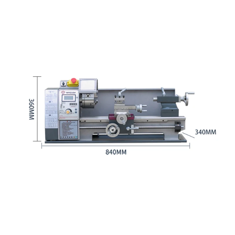 Малый токарный станок WM210V по металлу для бытовых станков Настольный инструмент