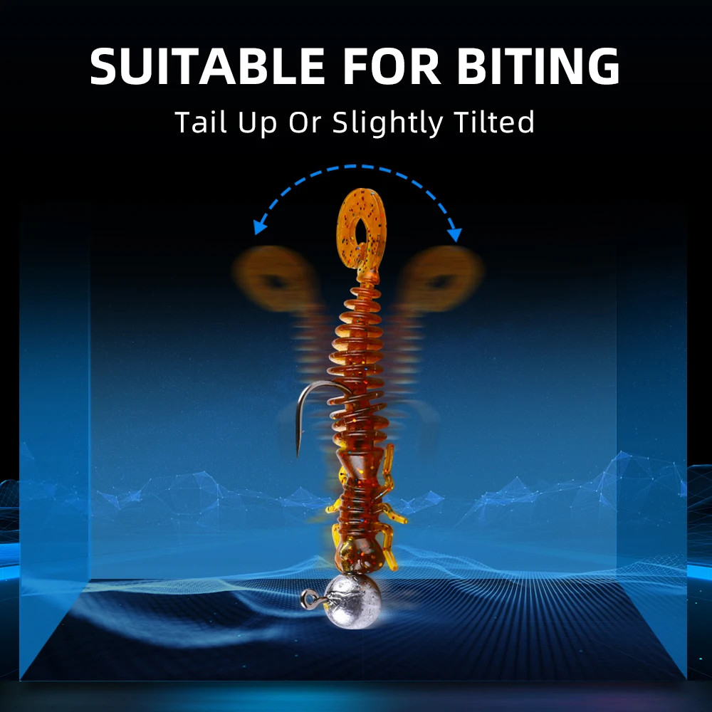 Силиконовая рыболовная приманка в виде червя 48 мм 60 91 мм|Наживки для рыбной ловли|