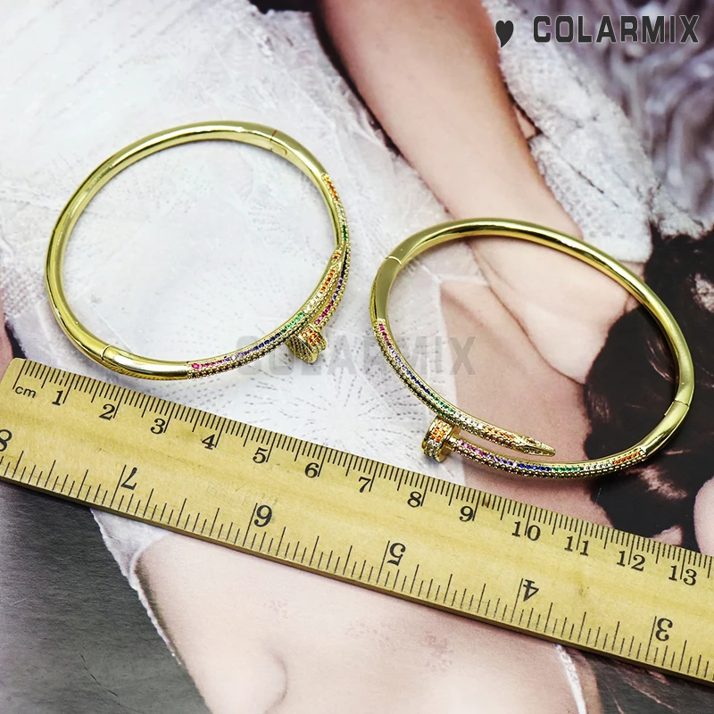 

4 PIECES Fashion bullets bangle cuff bangle zircon jewelry for women fashion jewelry zircon accessories bracelets 51125