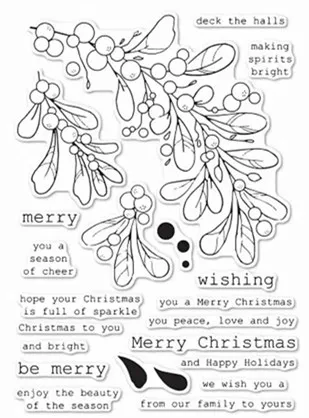 Прозрачный силиконовый штамп/печать для скрапбукинга своими