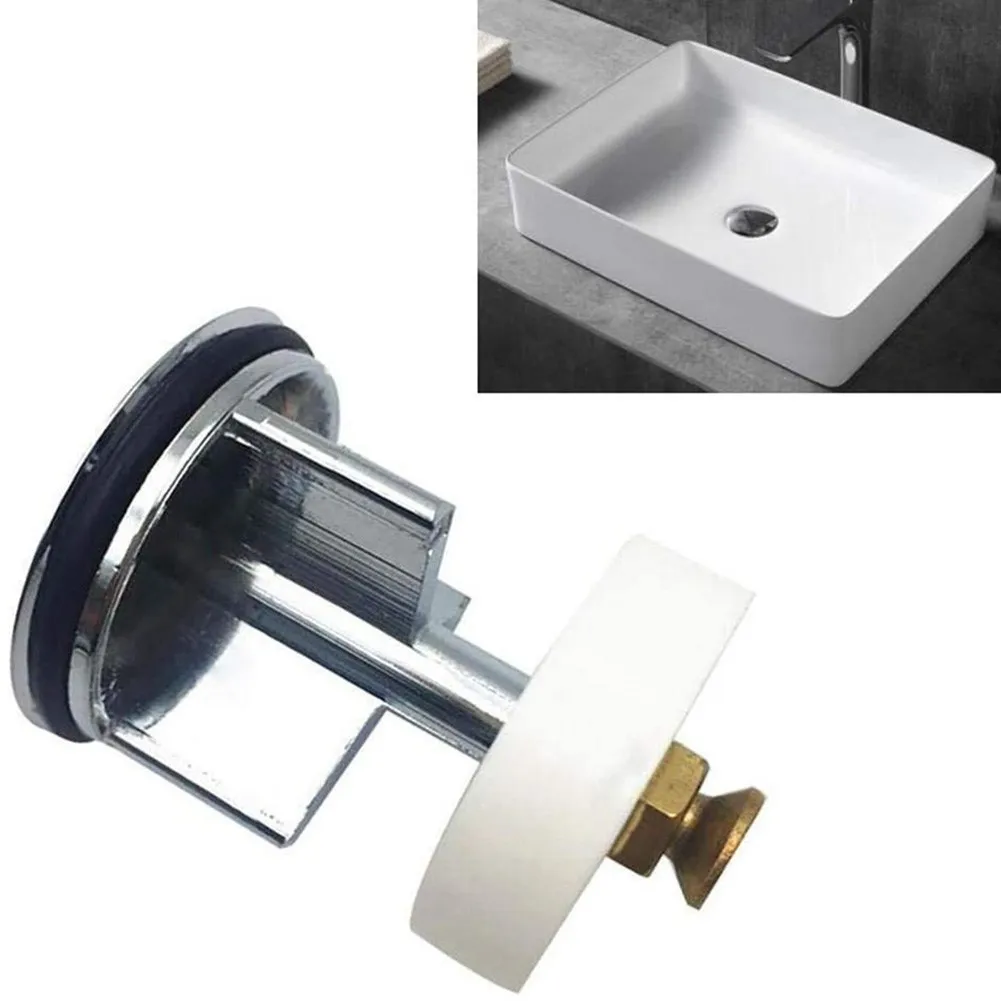 

38mm Sink Waste Plug Kitchen Bath Tub Sink Floor Drain Plug Bathroom Push Button Basin Drain Filter Shower Sink Strainer Plug