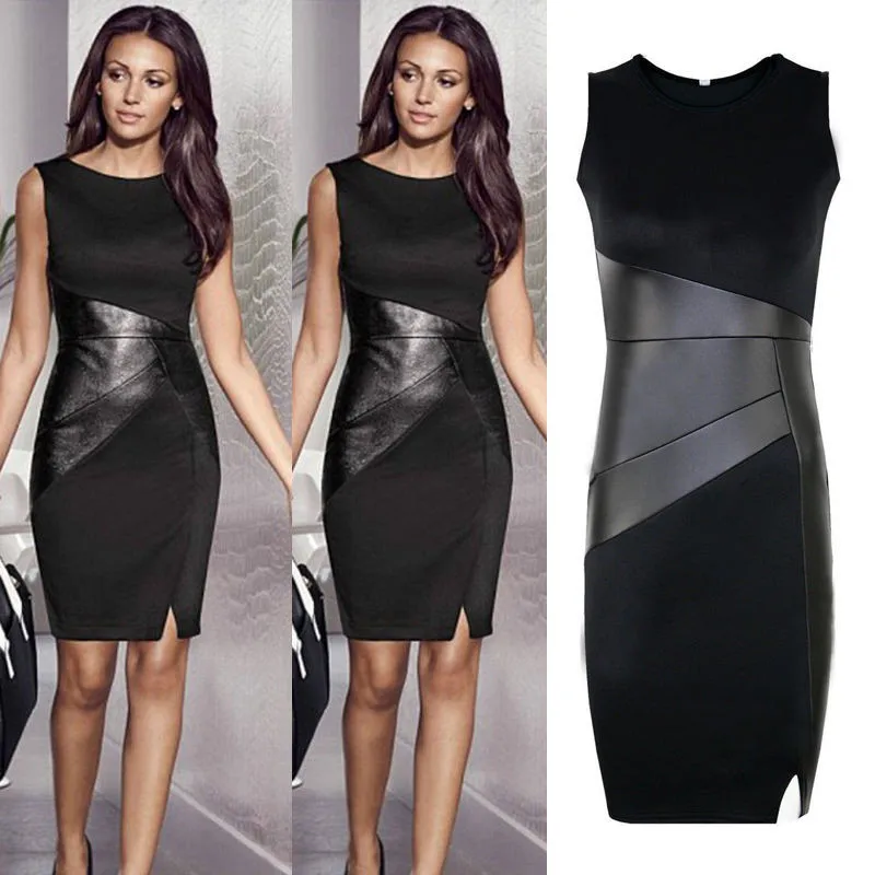 2019 женские женское платье туфли на высоком каблуке из ПУ кожи Slim fit однотонные