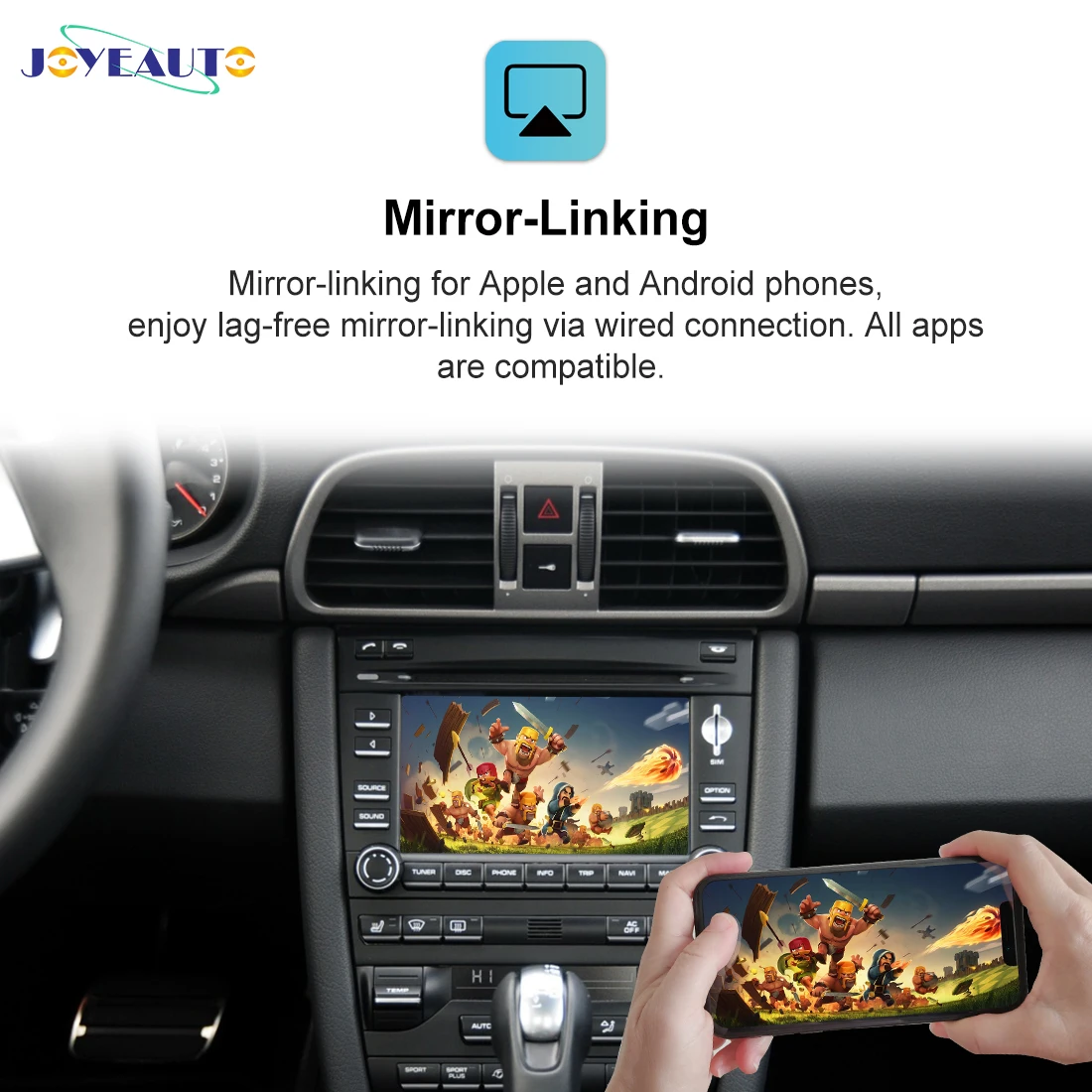 구매 JoyeAuto 무선 애플 Carplay 모듈 포르쉐 PCM3.0 PCM 3.0 3 안드로이드 자동 Mirrorlink 911 Mancan Panamera Cayenne 자동차 액세서리