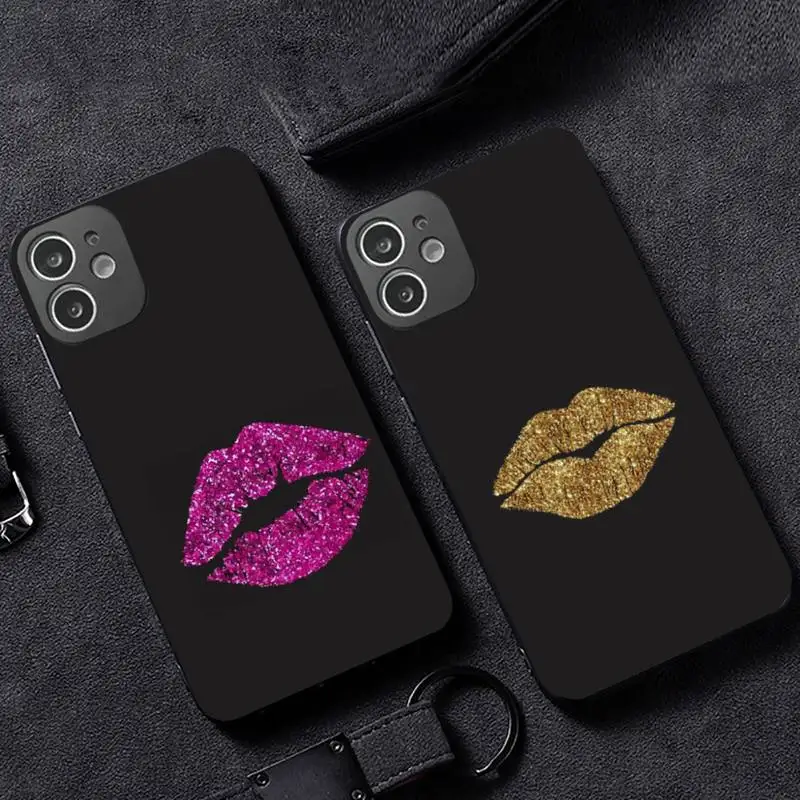 

Shiny sexy lips Phone Case for iPhone 12 11 mini pro XS MAX XR 8 7 6 6S Plus X 5S SE 2020