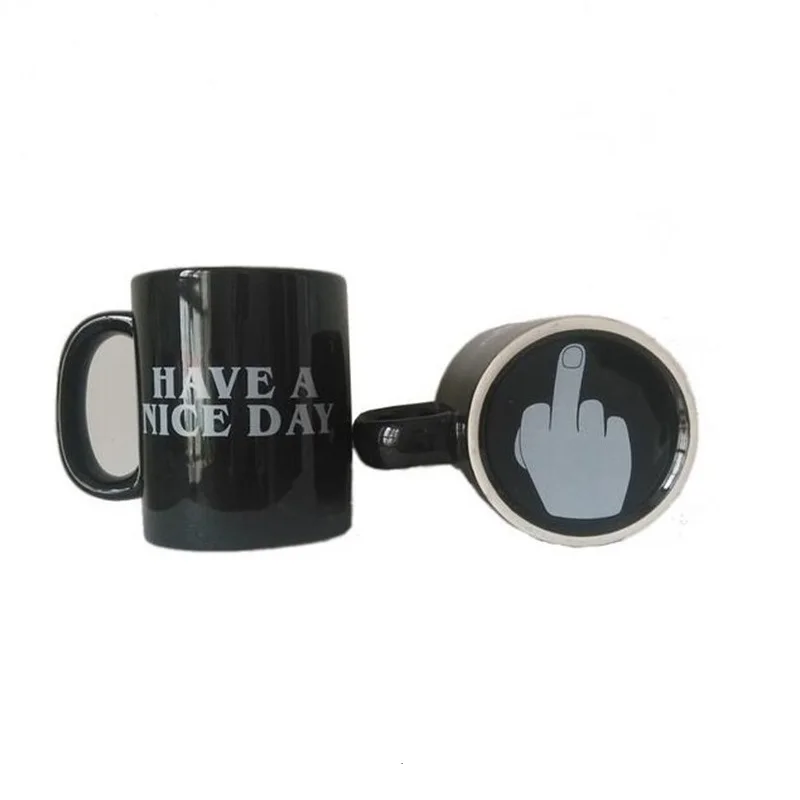 Новое поступление творческий дизайн белый средний палец кружка Новинка