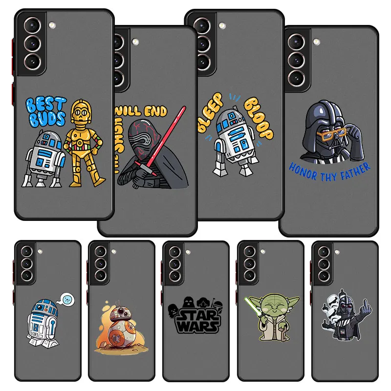 

Disney Star Wars movies Case For Samsung Galaxy S21 S20 FE S21 S20 Ultra S21 S20 S10 Plus S10 Lite Ultra-thin Matte Cases Coque