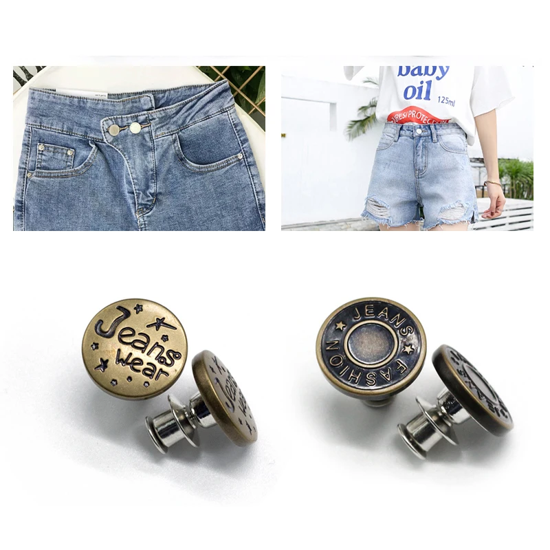 Джинсовая куртка ручной работы 1 шт. без шитья на пуговицах с металлическим