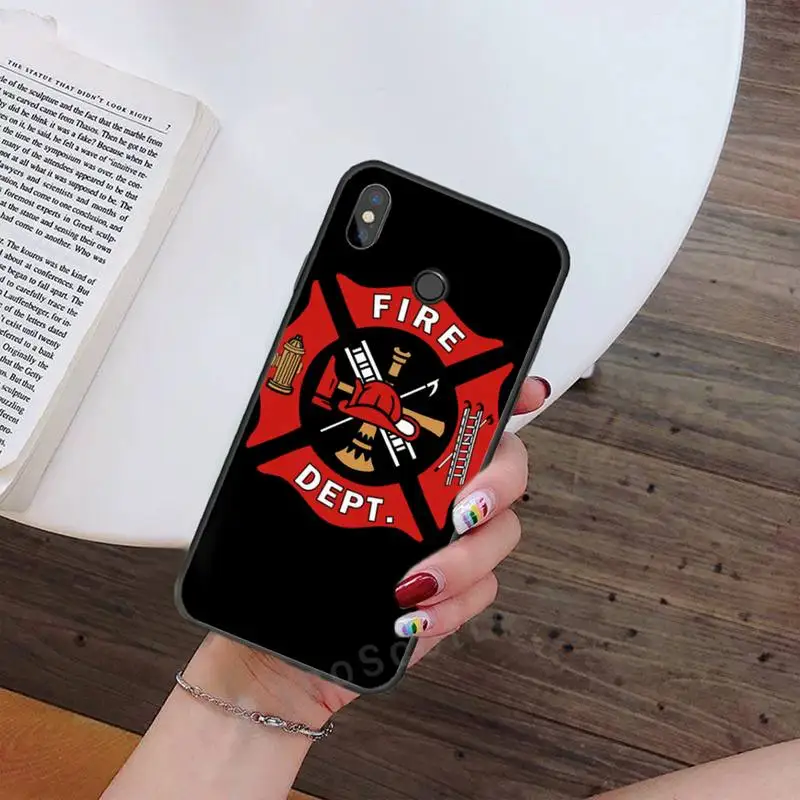 

Hot sale Pompiers Paris France Firefighter Phone Case For Xiaomi Redmi note 4 4X 8T 9 9s 10 K20 K30 cc9 9t pro lite max