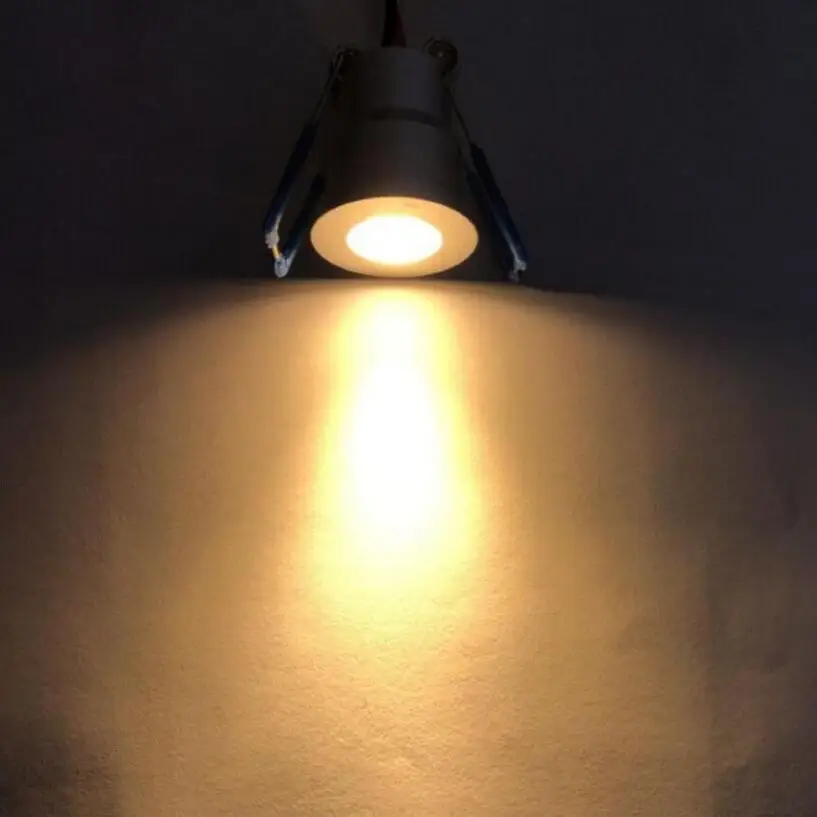 Мини светодиодный светильник 27 мм с отверстием под шкафом Точечный 5 Вт