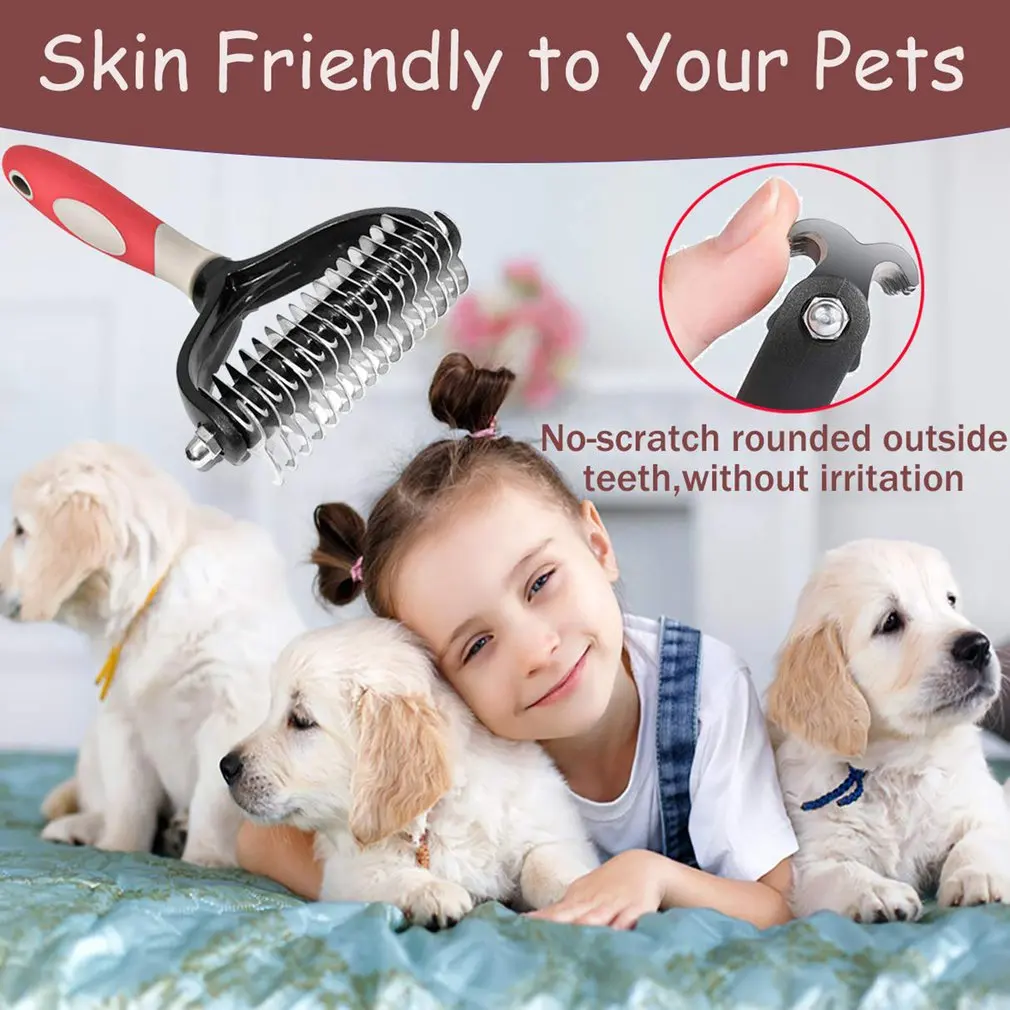 Новейшая щетка для вычесывания домашних животных расческа и удаления шерсти