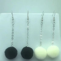 2020 womens earrings spherical hair ball pendants creative tassel long earrings earrings pendants ladies gifts