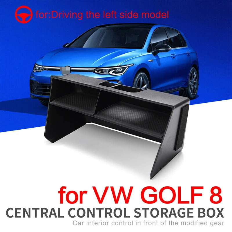 

for VW Volkswagen Golf 8 MK8 CD1 2020 2021 2022 Golf8 Car Central Armrest Storage Box Center Console Flocking Organizer Holder