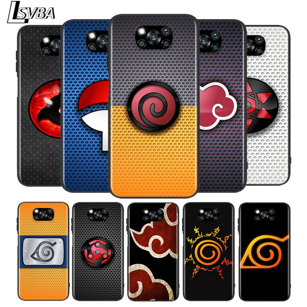 

Anime Sharingan for Xiaomi Poco X3 NFC X2 M3 M2 F2 Pro C3 F1 A2 Lite A1 Mix3 Play Silicone Soft Black Phone Case