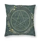 Чехол для диванной подушки в виде пентаграммы викингов, 45x45
