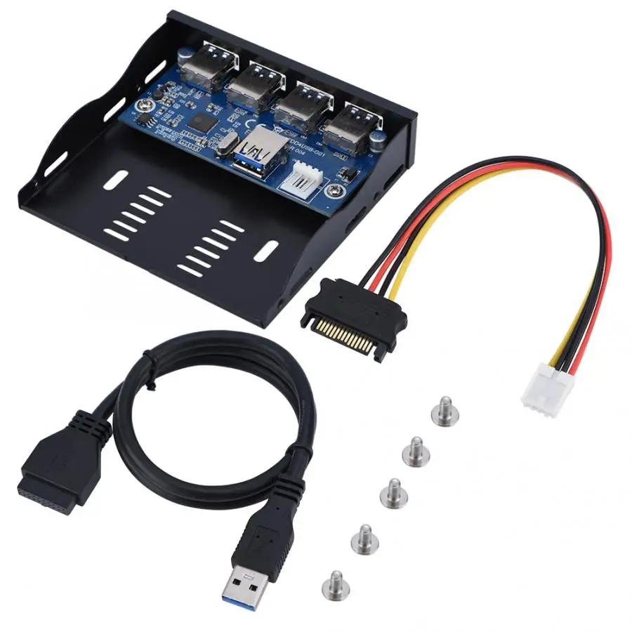 USB3.0 Floppy Передняя панель 3 5 ''Floppy Bay 19 Pin to 4 интерфейс HUB панель|Дисководы гибких