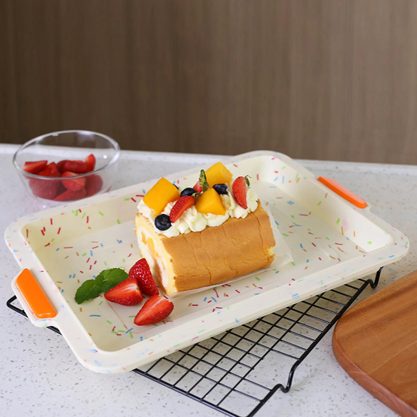 Форма для выпечки из пищевого силикона форма в рулоне антипригарная посуда