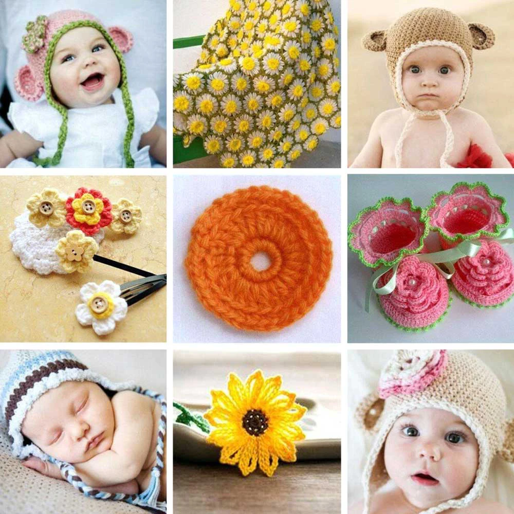 100 шт DIY 22 вязальные крючки разных размеров иголки швы вязание ремесло чехол набор