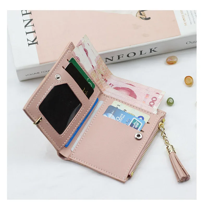 Женские кошельки брендовый Кошелек для монет женские короткий клатч девушек