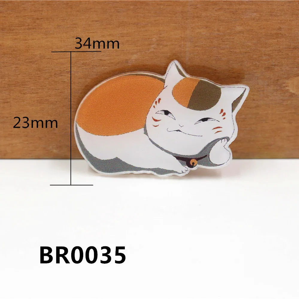 BR0033 1 шт. плоская задняя сторона и акриловая брошка мультфильм кошка декоративный