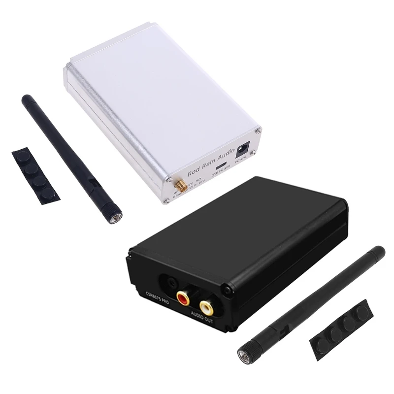 

CSR8675 Bluetooth 5.0 Wireless Receiver APTX LDAC PCM5102A DAC Decoding 3.5mm RCA Output 24bit with Antenna