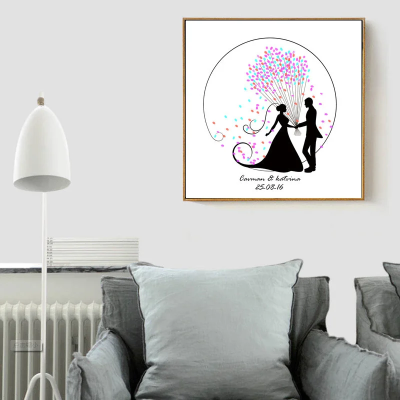 Настенная Картина на холсте гостевая книга знак сувенир для влюбленных