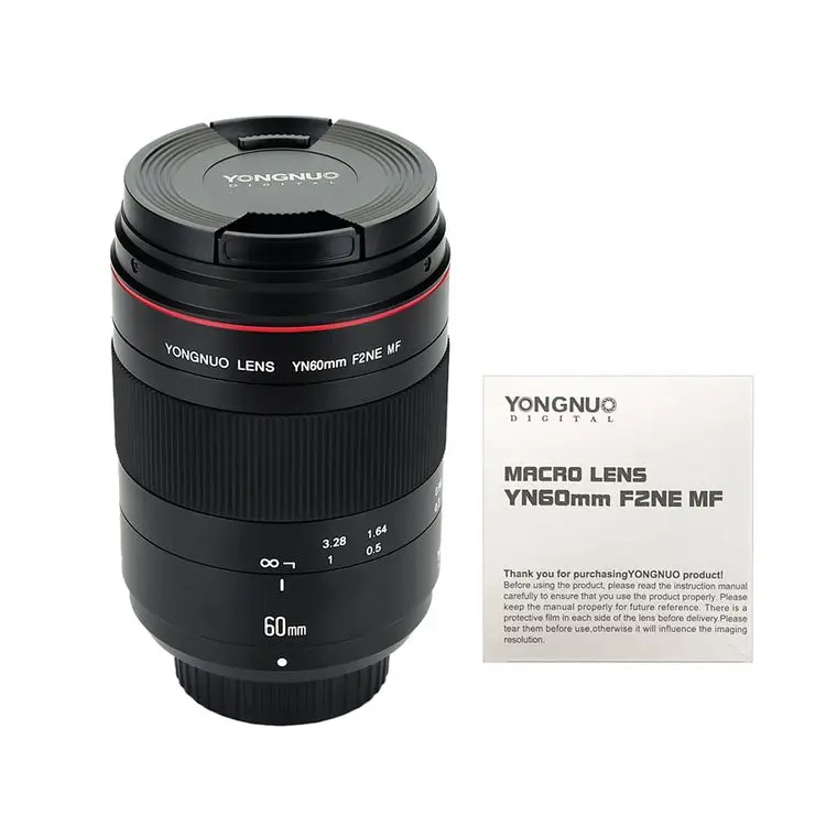 

Макрообъектив YONGNUO YN 60 мм F2 MF 60 мм для Canon EOS 70D 5DMK II 5diii 600D 700D DSLR Nikon F2NE