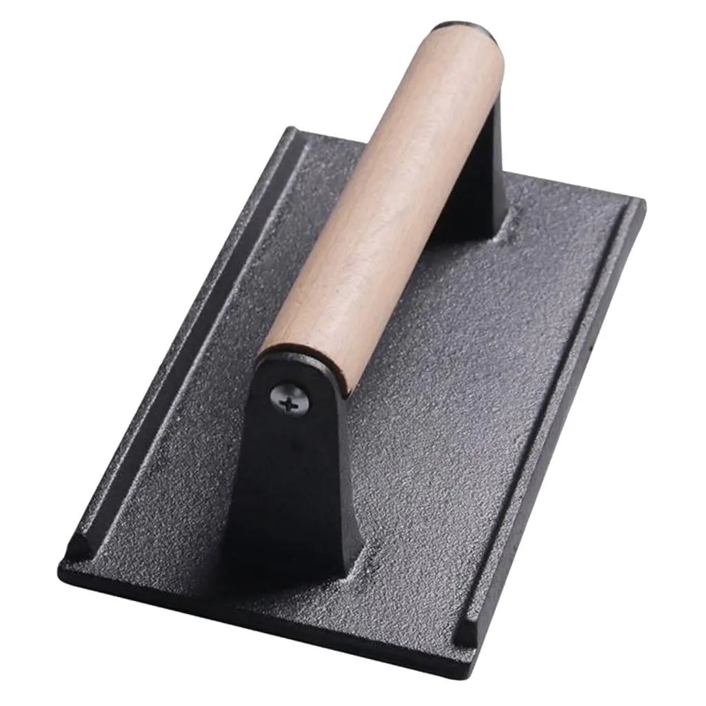 Чугунный предварительно приправленный пресс для бекона мяса говядины гриля