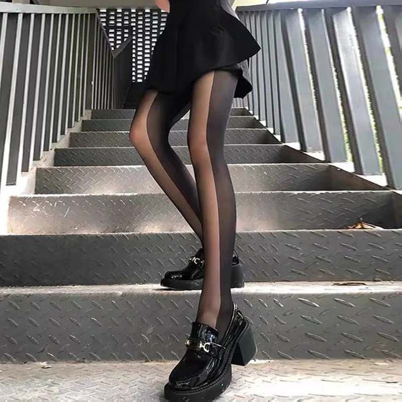 Новинка Популярные черные шелковые чулки сексуальные обтягивающие женские
