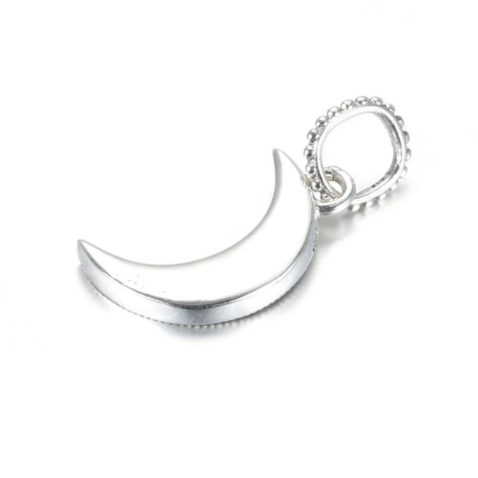 

Authentic S925 Pendant Bead Moon Dangle Charm fit Lady Bracelet & Bangle DIY Jewelry