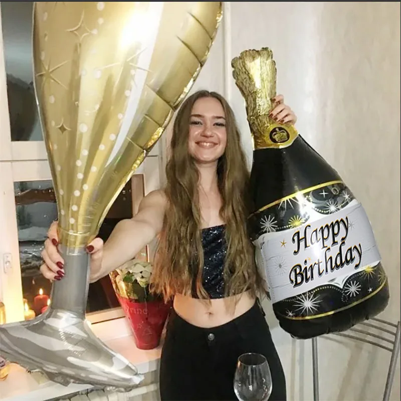 2 шт./лот новинка чашка для шампанского бутылка пива воздушные шары из