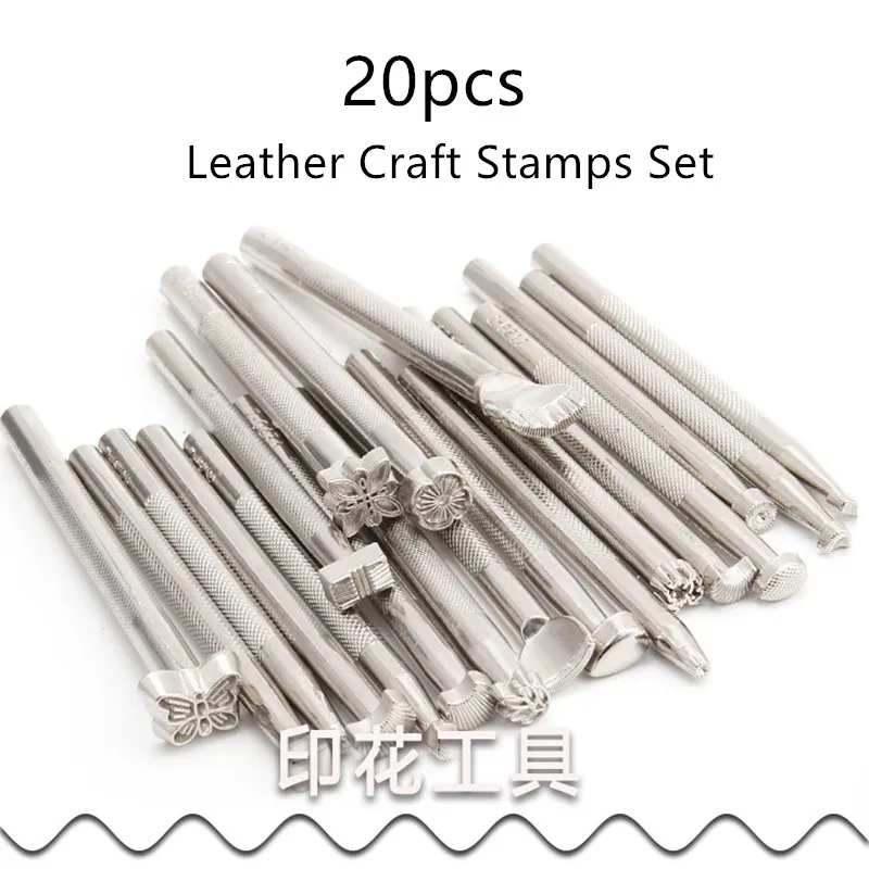 20 шт. набор инструментов для изготовления седла из металлического сплава и кожи
