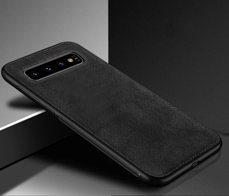 IIOZO Магнитный тканевый чехол для samsung Galaxy S8 S9 S10 Plus Note 8 Note 9 ультратонкий тканевый Мягкий силиконовый чехол s