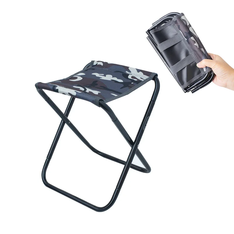 

Lightweight Outdoor Fishing Chair Folding Backpack Camping Oxford Cloth Foldable Picnic Fishing Chair with Bag Camping Chair