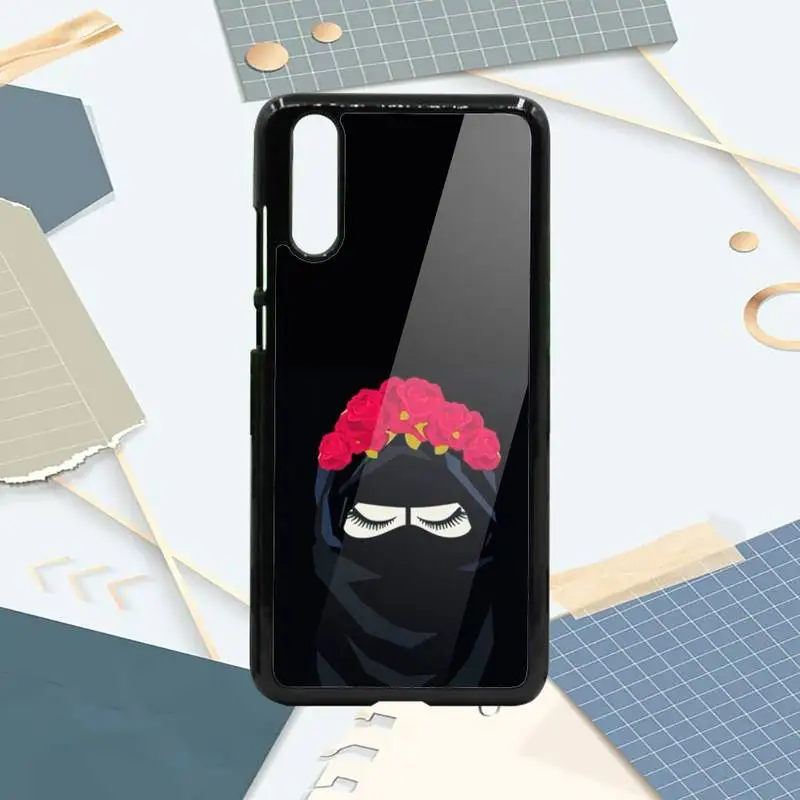 

Arabic Hijab Girl Queen Crown Phone Case PC For Samsung galaxy S note 8 9 20 10 e lite2019 plus pro ultra
