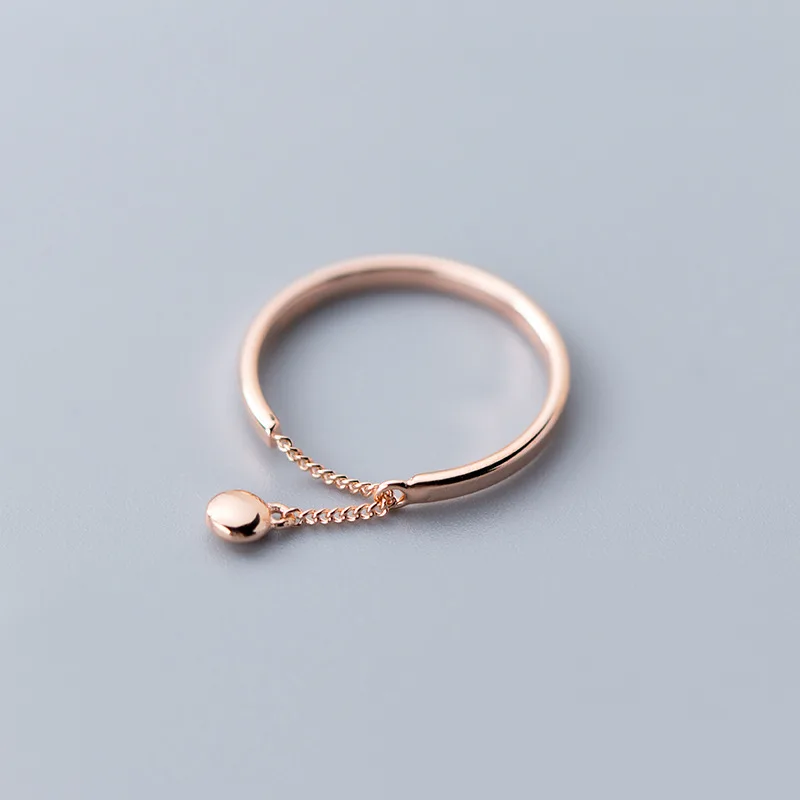 Rose Gold Trustdavis Аутентичные 925 пробы Серебряные бусы, цепочка с открытым пальцем для женщин и девушек, ювелирные изделия из стерлингового серебра, подарок DS1891 - Цвет основного камня: Rose Gold