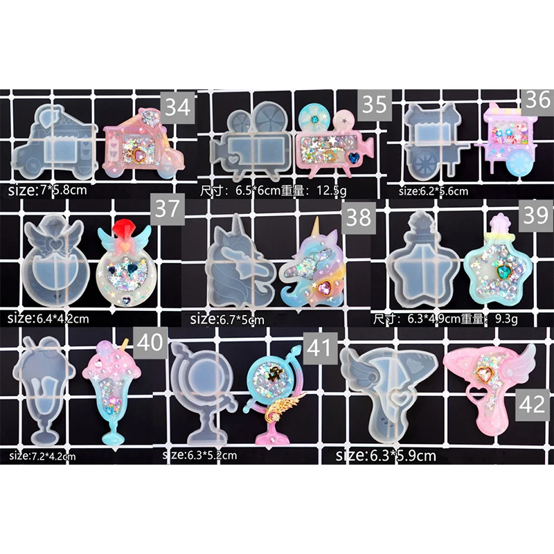 SNASAN подвеска в виде зыбучего песка автомобиль звезда силиконовая форма для