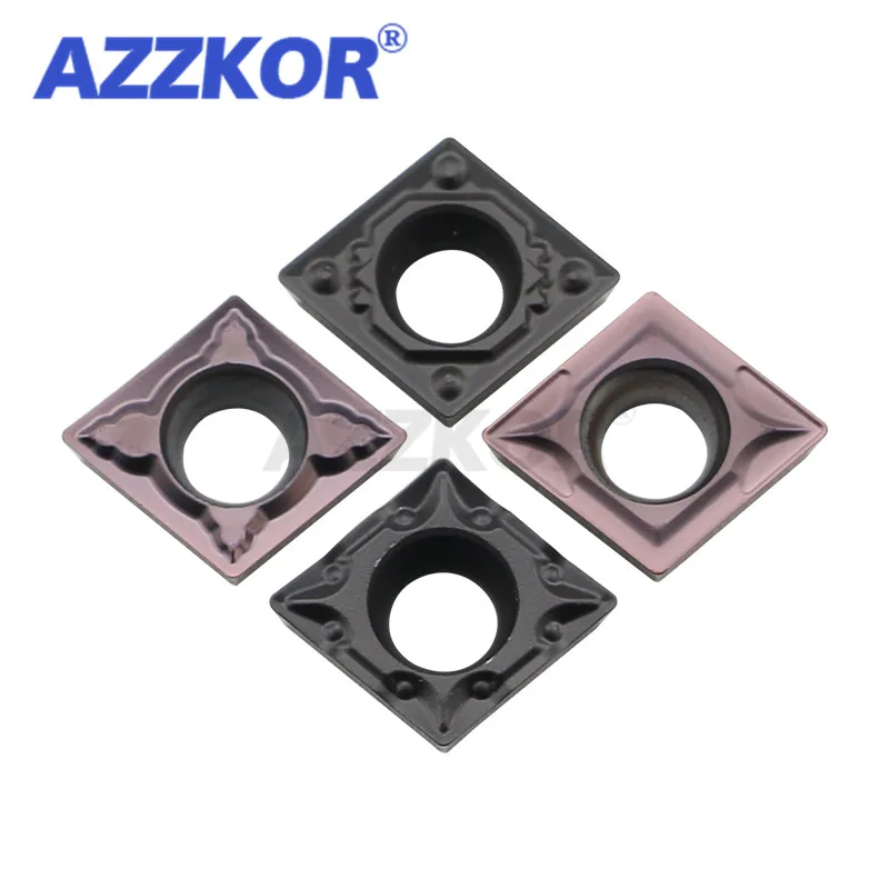 

CCMT09T3 R-Angle NT15TF Turning Tool Inner Hole Inserts CNC Center Lathe For Stainless Steel Metal AZZKOR Diamond Carbide Blades