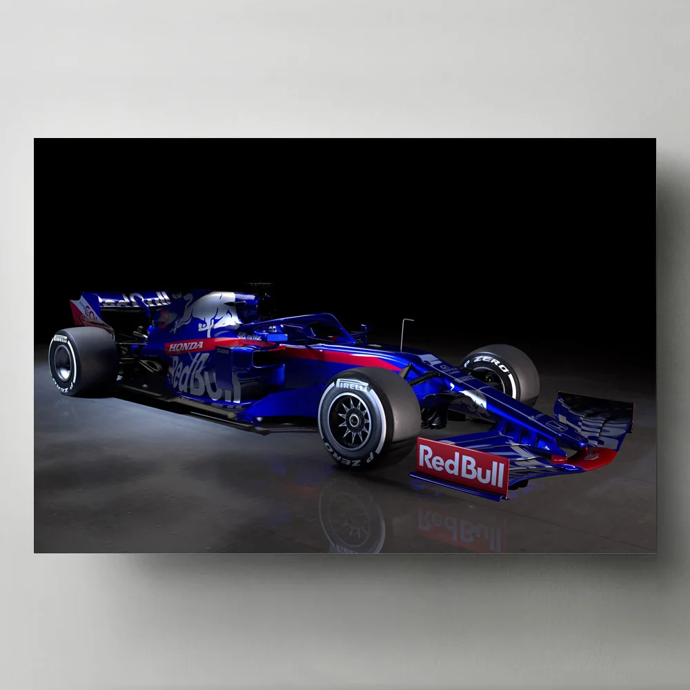 Современные художественные плакаты и принты Toro Rosso STR14 формула one Blue Racing Car