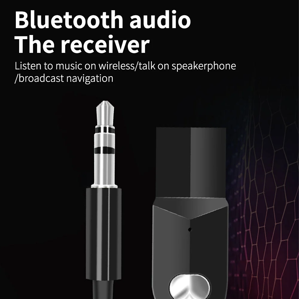 

Vingtank Wireless Audio Adapter Car Bluetooth Receiver Echo-Free Bluetooth 5.0 Receiver AUX Bluetooth Chat Bluetooth Receiver