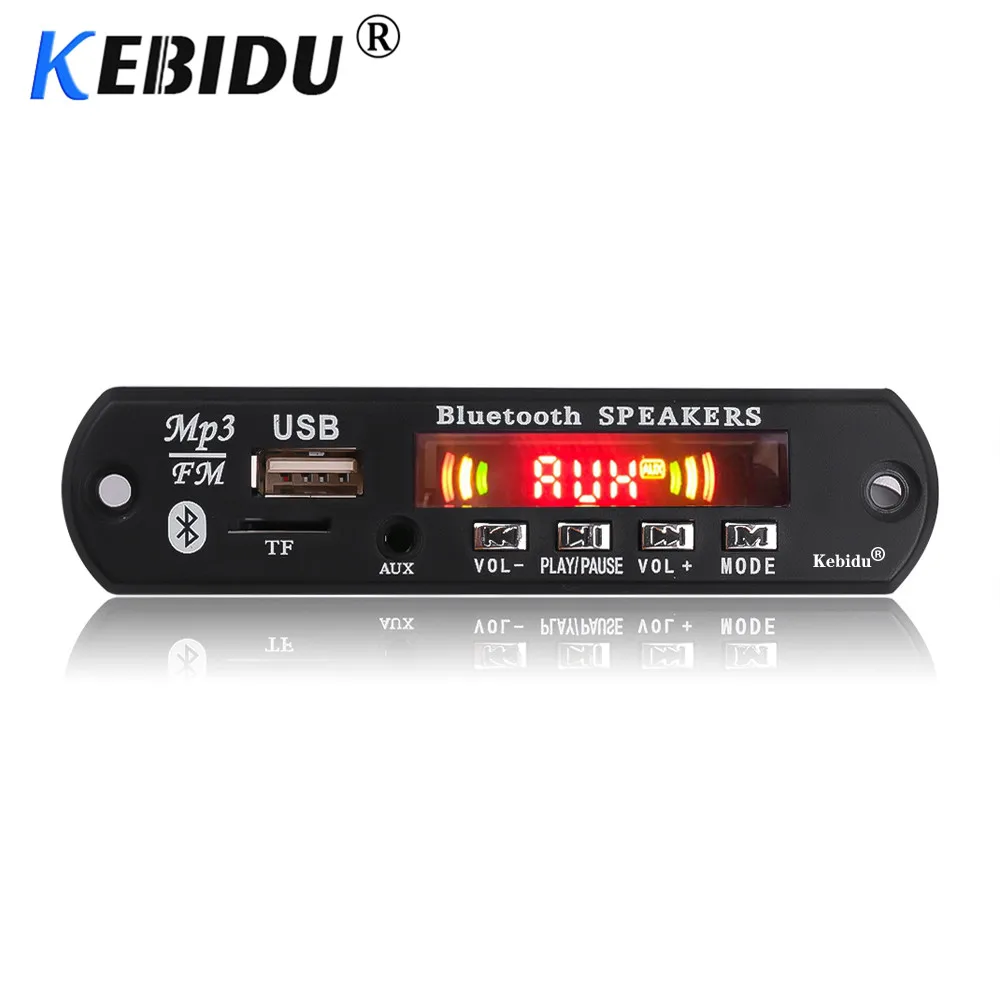 Kebidu 5V Автомобильный Bluetooth MP3 декодер доска WAV WMA цветной экран декодирования плеер