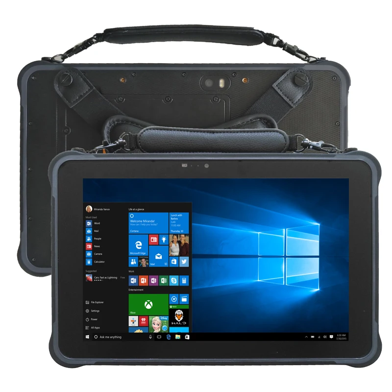 

Rugged Tablet PC 10.1 inch windows 10 industrial tablet PC with RS232 port ST11-W + battery 8400mAh