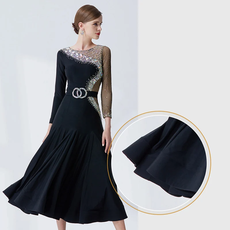 Индивидуальное высококачественное платье для бальных танцев женщин костюмы