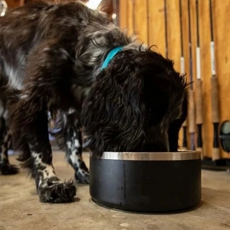 

32Oz Multifunctional Stainless Steel Pet Bowl, Round Non-Slip Dog Plate, Cat Rice Bowl, Feeder, Drinking Bowl