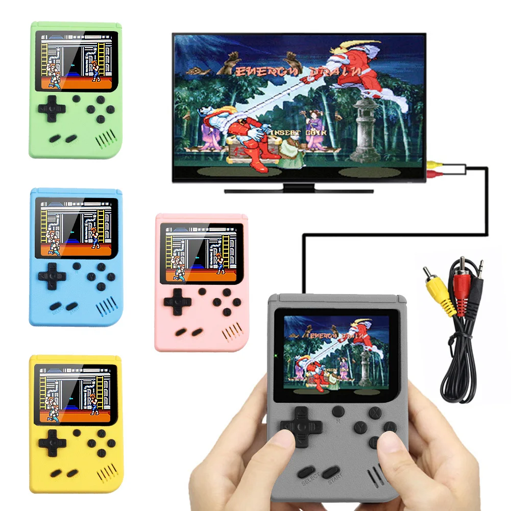

Mini Portable Pocket TV Player Children Built-in 500 Games Adults Kids Game Console Retro Video Great Gift Handheld Video Color