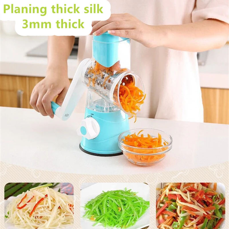 Многофункциональная ручная спиральная овощерезка измельчитель мандолина